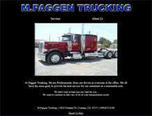Tablet Screenshot of paggentrucking.com